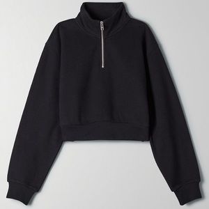 Aritzia TNA Cropped 1/4 zip up sweatshirt